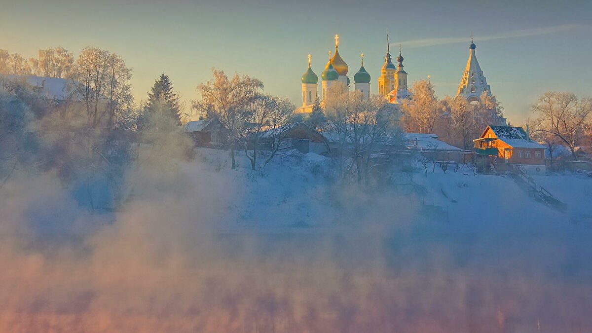 зимний православный пейзаж фото