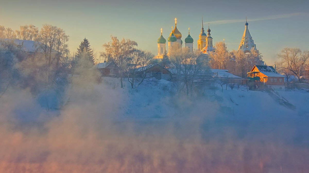зимний православный пейзаж фото